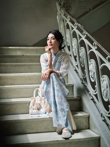 Radiant Vietnamese Beauty in Ao Dai with National Flag-3