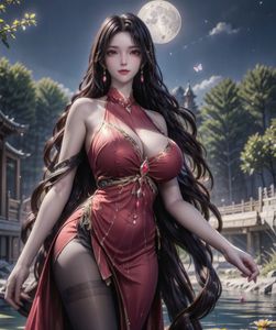 AI Generated Throne of Seal: Ye Weiyang's Mystical Beauty Under Moonlight Part01-0022-9