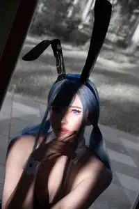 Coser Candy Ball's Enchanting Blue Bunny Transformation - Exclusive Photos-14