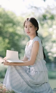 VGU No.139: Tranquil Beauty of a Girl in Nature | Relaxing Moment Under Lush Green Trees-5