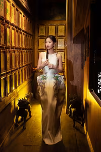 VGU No.4: Alluring Asian Beauty, Captivating Aura in a Classic Pottery Setting-8