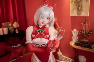 Coser Bangni: Enchanting Christmas Nier in Red  Look - Part02-2