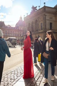 Huong Giang Dazzles in Traditional Red Ao Dai, A Vision of Vietnamese Beauty for Miss Universe-4