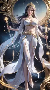 Celestial Goddess: Mystical Power in 百炼成神 AI Art Part03-0