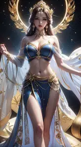 Celestial Goddess: Mystical Power in 百炼成神 AI Art Part03-2