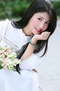 VGU No.58: Elegant Beauty of a Vietnamese Girl: Gentle, Pristine Smile in Sunlight.-14