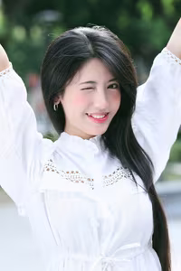 VGU No.58: Elegant Beauty of a Vietnamese Girl: Gentle, Pristine Smile in Sunlight.-11