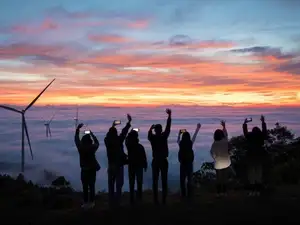 Cloud Hunting Khe Sanh: Romantic Couple Embraces Majestic Clouds & Wind Turbines-5